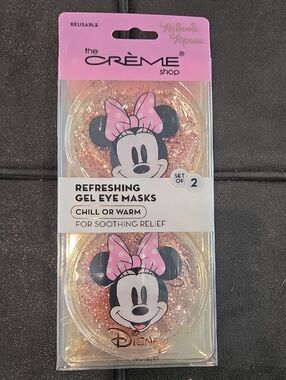 The Crème Shop x Disney Minnie Mouse Pink Gel Eye Masks - Set of 2